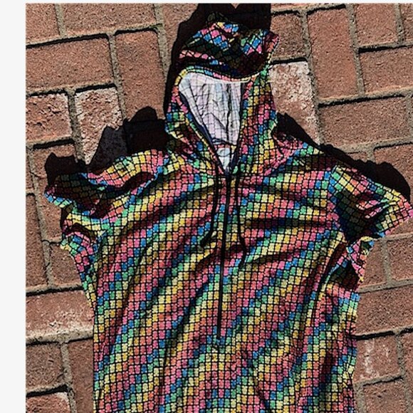 Tomboy X Gummy Bear Anytime Romper Gimme Gummies Pockets Hood 3X - Picture 6 of 12